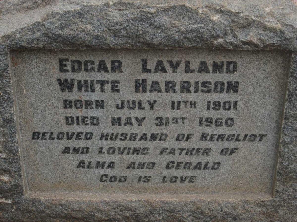 HARRISON Edgar Layland White 1901-1960
