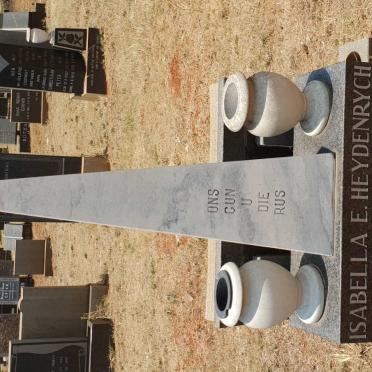 HEYDENRYCH Daniel J.G. 1920-2004 &amp; Isabella E. BRUCE 1924-1976