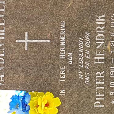 HEEVER Pieter Hendrik, van den 1911-1975