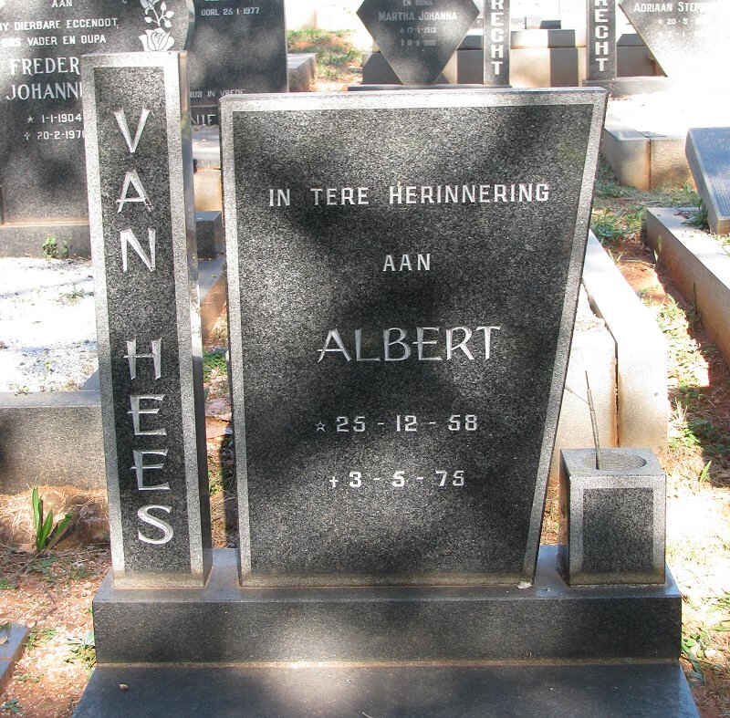 HEES Albert, van 1958-1975