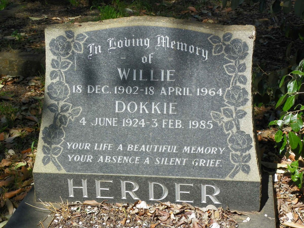 HERDER Willie 1902-1964 :: HERDER Dokkie 1924-1985