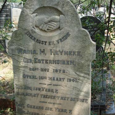 HEYNEKE Maria M. nee ESTERHUIZEN 1872-1901