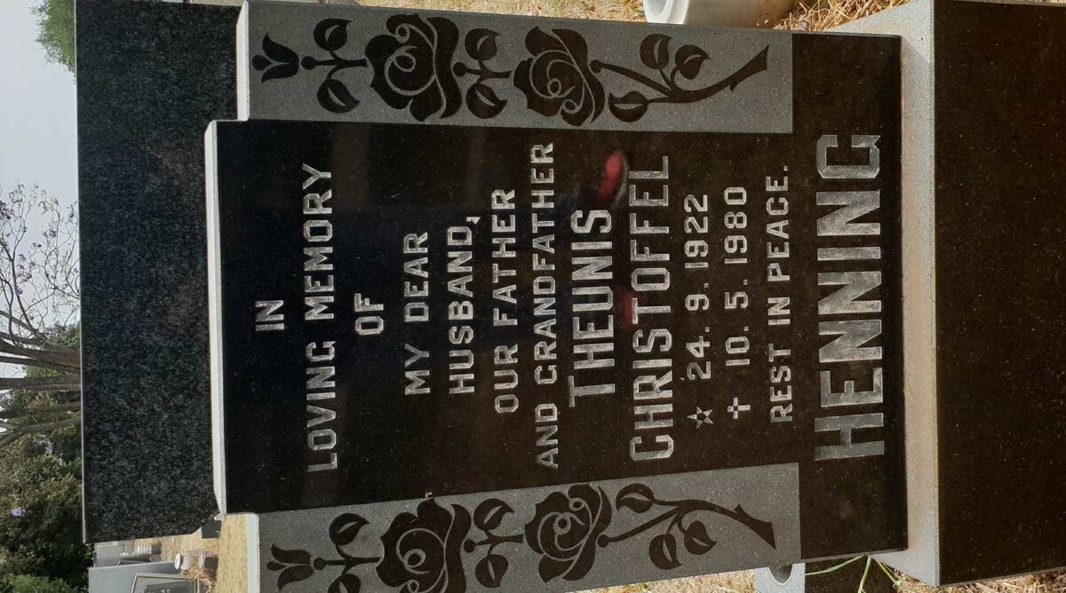 HENNING Theunis Christoffel 1922-1980