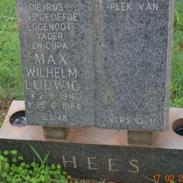 HEES Max Wilhelm Ludwig 1916-1984
