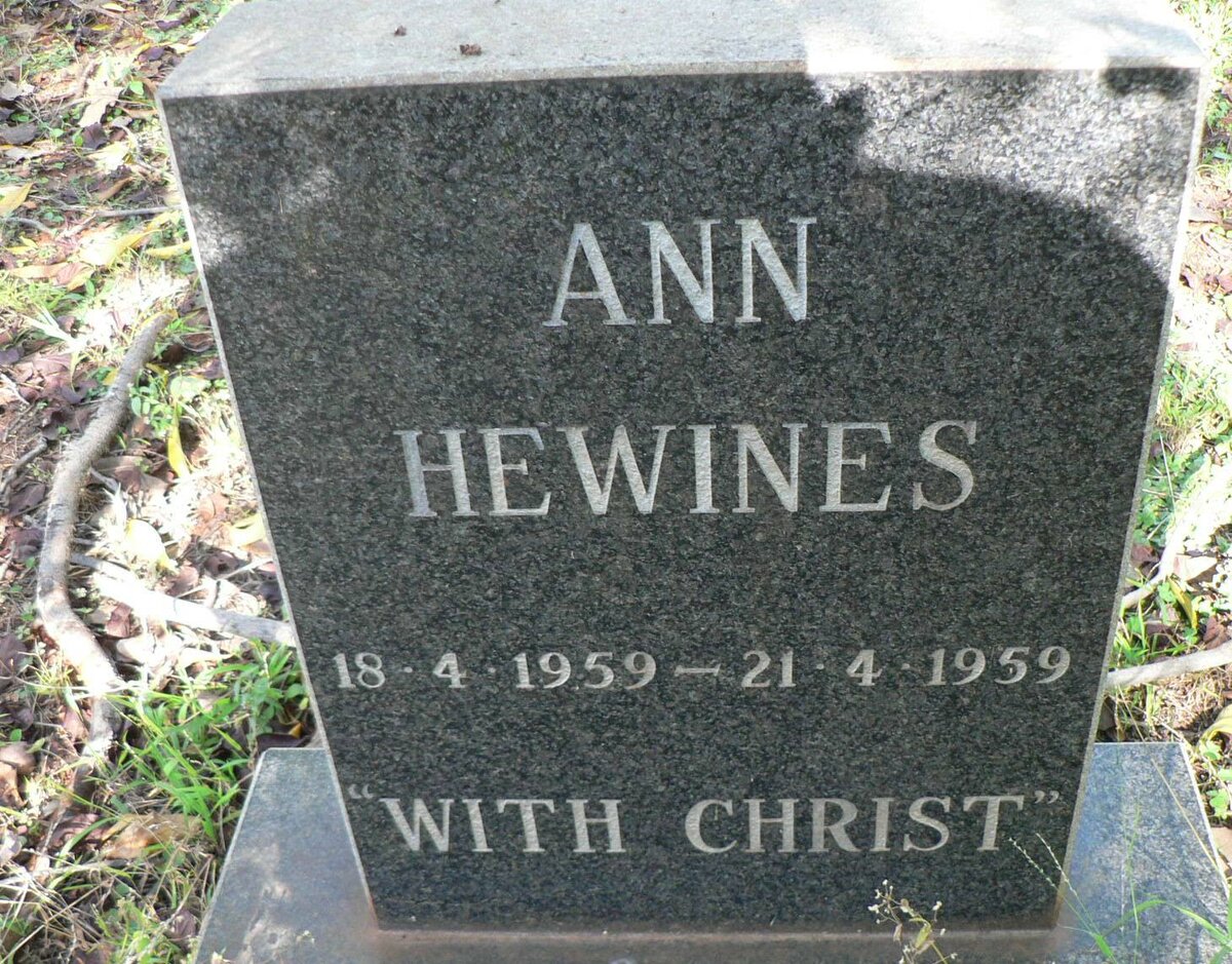 HEWINES Ann 1959-1959