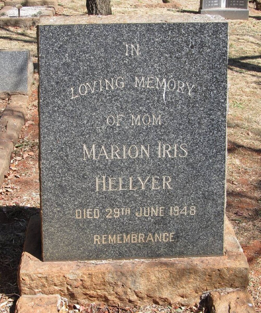 HELLYER Marion Iris -1948