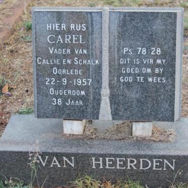 HEERDEN Carel, van -1957 