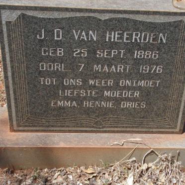 HEERDEN J.D., van 1886-1976