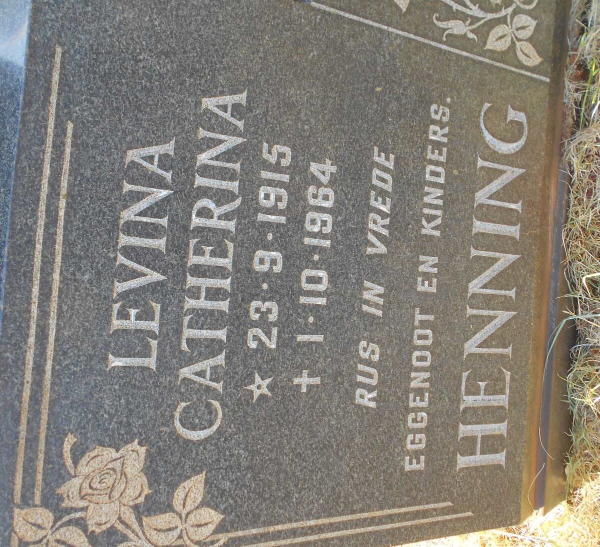 HENNING Levina Catherina 1915-1964