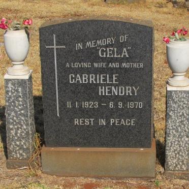HENDRY Gabriele 1923-1970