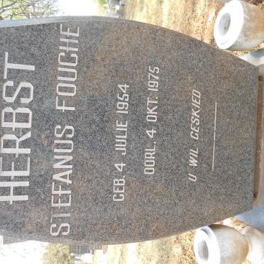 HERBST Stefanus Fouché 1954-1975
