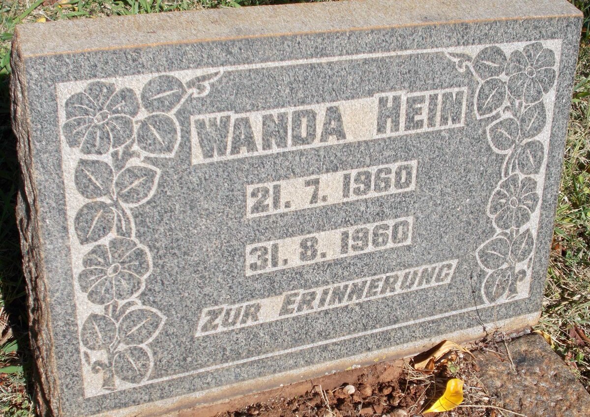 HEIN Wanda 1960-1960