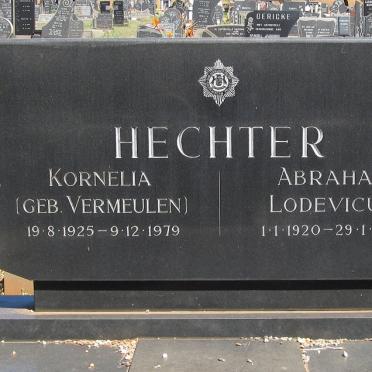 HECHTER Abraham Lodevicus 1920-1976 &amp; Kornelia VERMEULEN 1925-1979