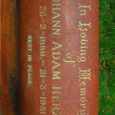 HERZOG Johann Adam 1889-1951