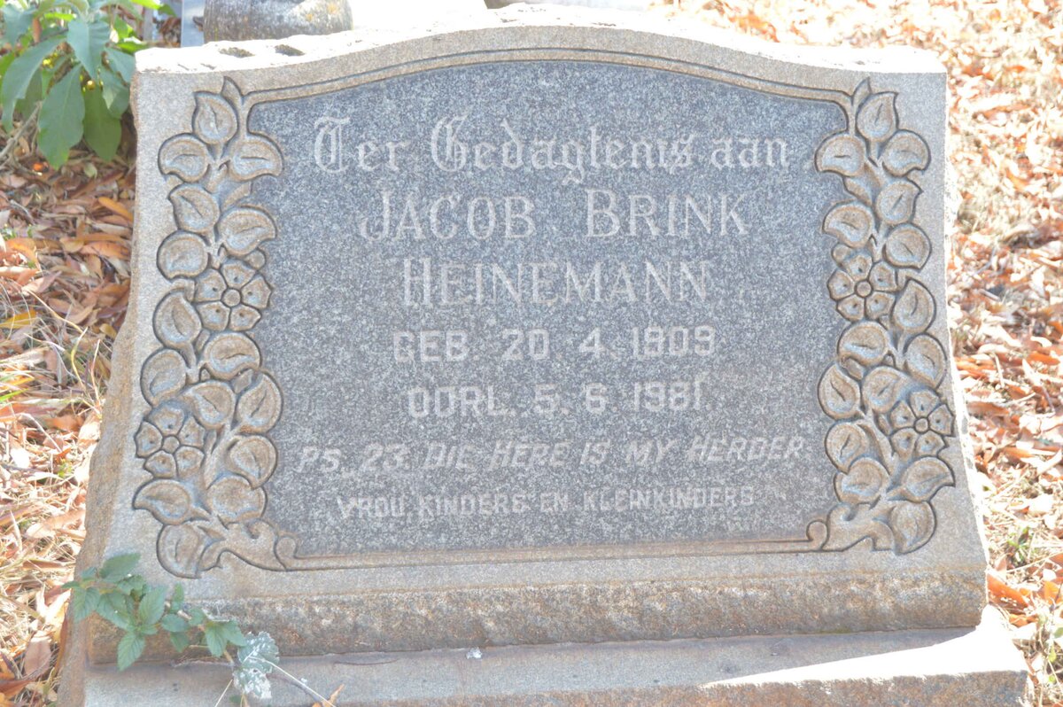 HEINEMANN Jacob Brink 1909-1981