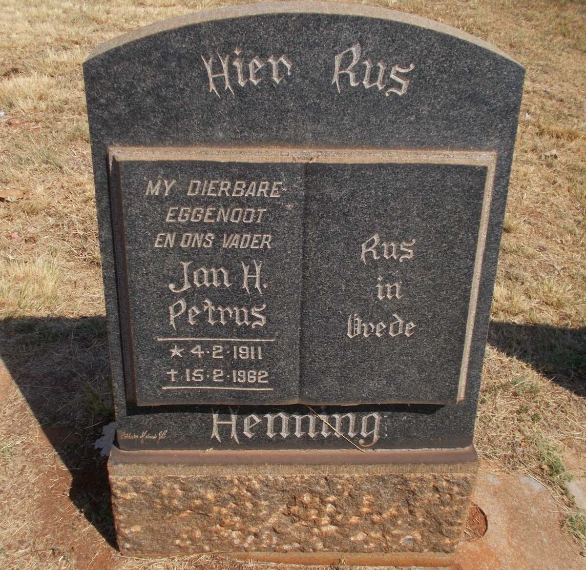 HENNING Jan H. Petrus 1911-1962