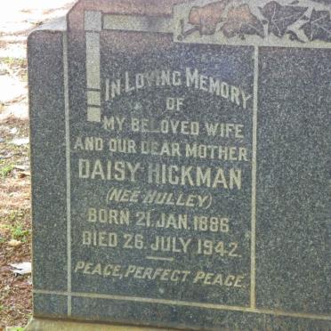 HICKMAN Daisy nee HULLEY 1886-1942
