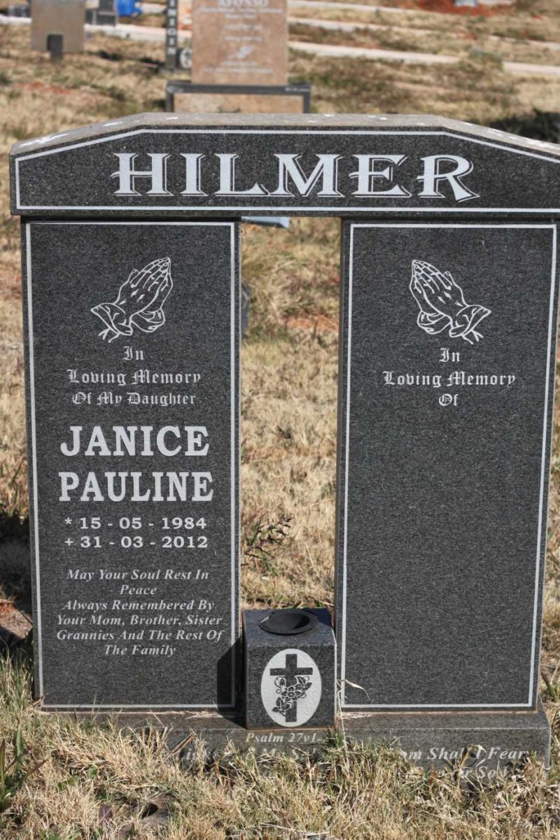 HILMER Janice Pauline 1984-2012