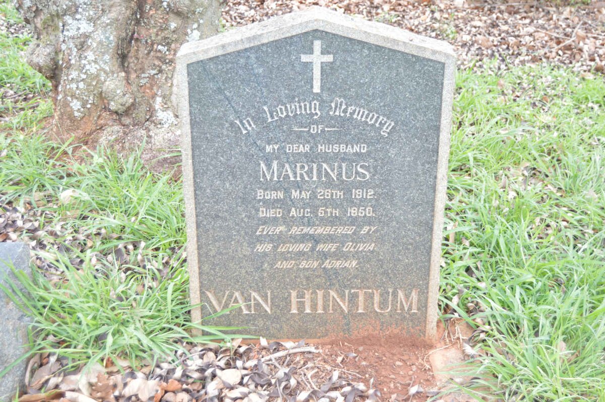 HINTUM Marinus, van 1912-1950
