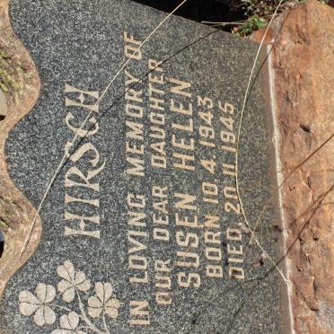 HIRSCH Susen Helen 1943-1945