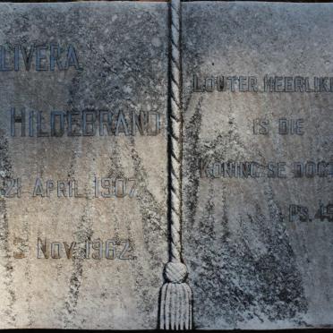 HILDEBRAND Olivera 1907-1962