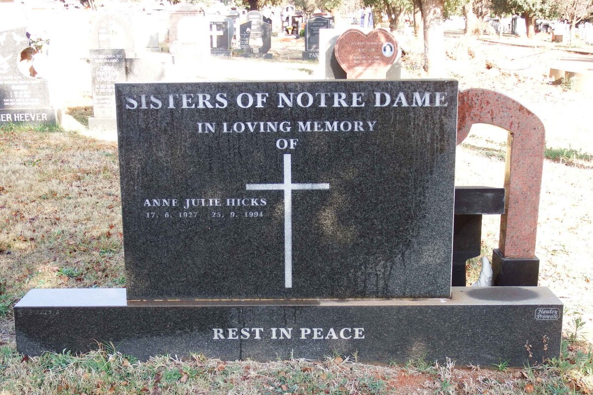 HICKS Anne Julie 1927-1994