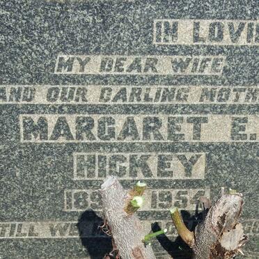 HICKEY Margaret E. 1890-1954