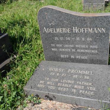 HOFFMANN Adelheide 1934-1984 :: PROMMEL Horst 1927-1996