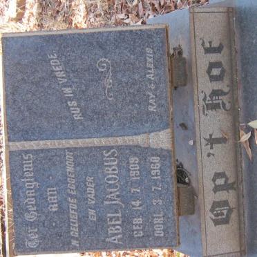 HOF Abel Jacobus, Op 't 1909-1960