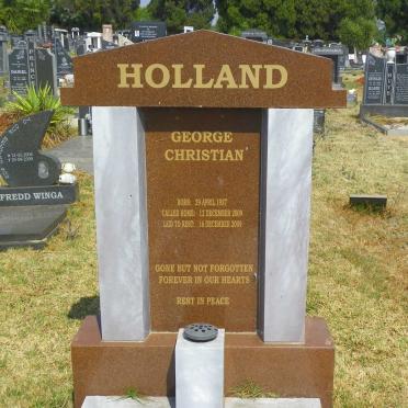 HOLLAND George Christian 1937-2009