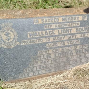 HOLMES Wallace Light -1954 &amp; Nellie Loisa 1902-1981