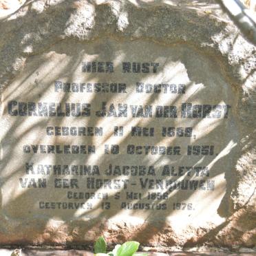 HORST Cornelius Jan, van der 1889-1951 &amp;  Katharina Jacoba Aletta VERQOUWEN 1896-1976