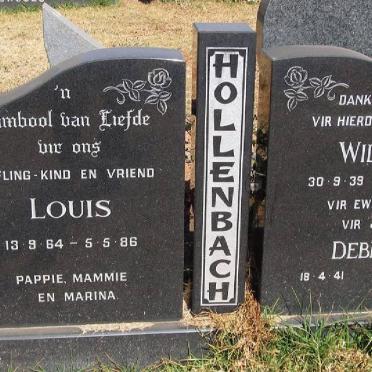 HOLLENBACH Willie 1939-1996 &amp; Debbie 1941- :: HOLLENBACH Louis 1964-1986 