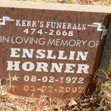 HORNER Ensllin 1972-2007