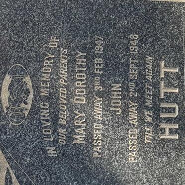 HUTT John -1948 &amp; Mary Dorothy -1947