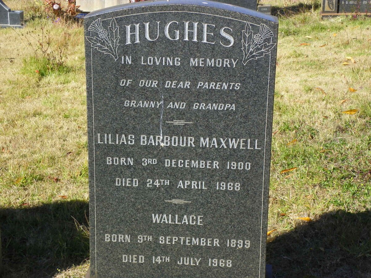 HUGHES Lilias Barbour Maxwell 1900-1968 &amp; Wallace 1899-1968