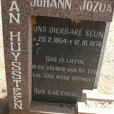 HUYSSTEEN Johann Jozua, van 1954-1974