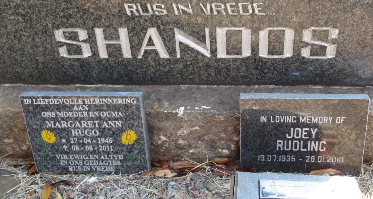 HUGO Margaret Ann 1946-2011 :: RUDLING Joey 1935-2010