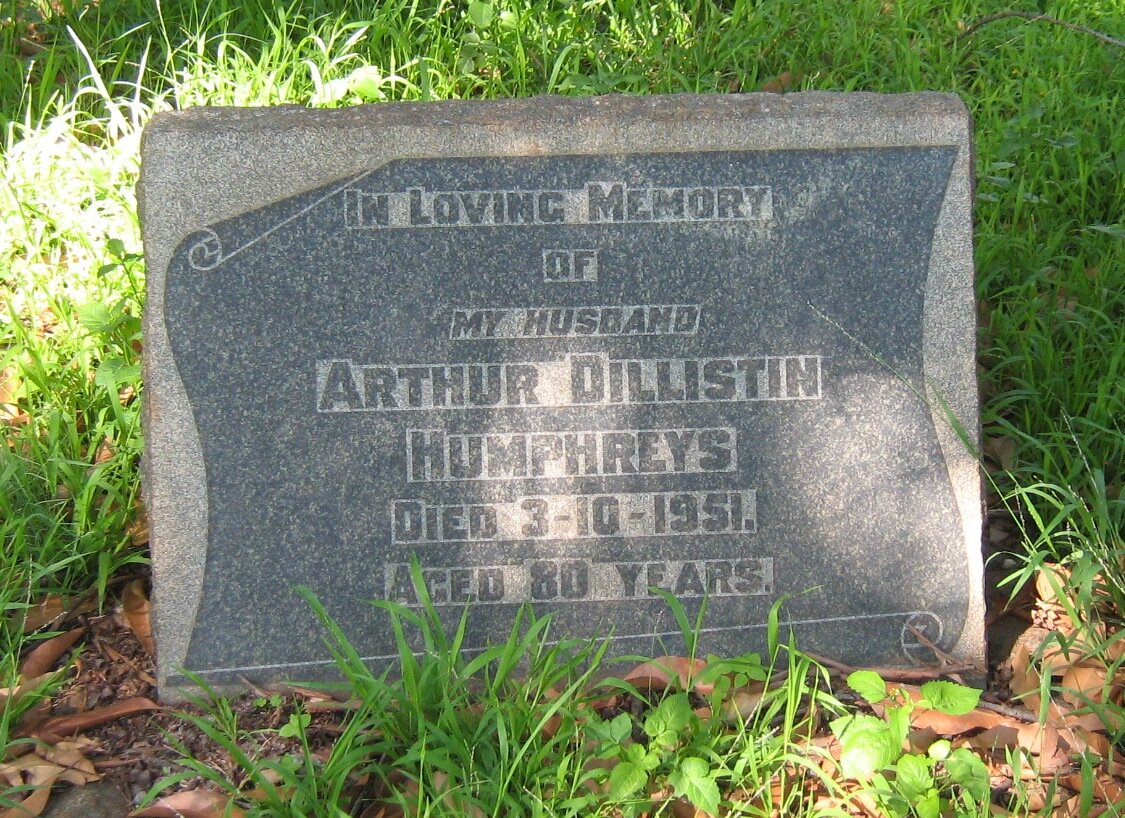 HUMPHREYS Arthur Dillistin -1951