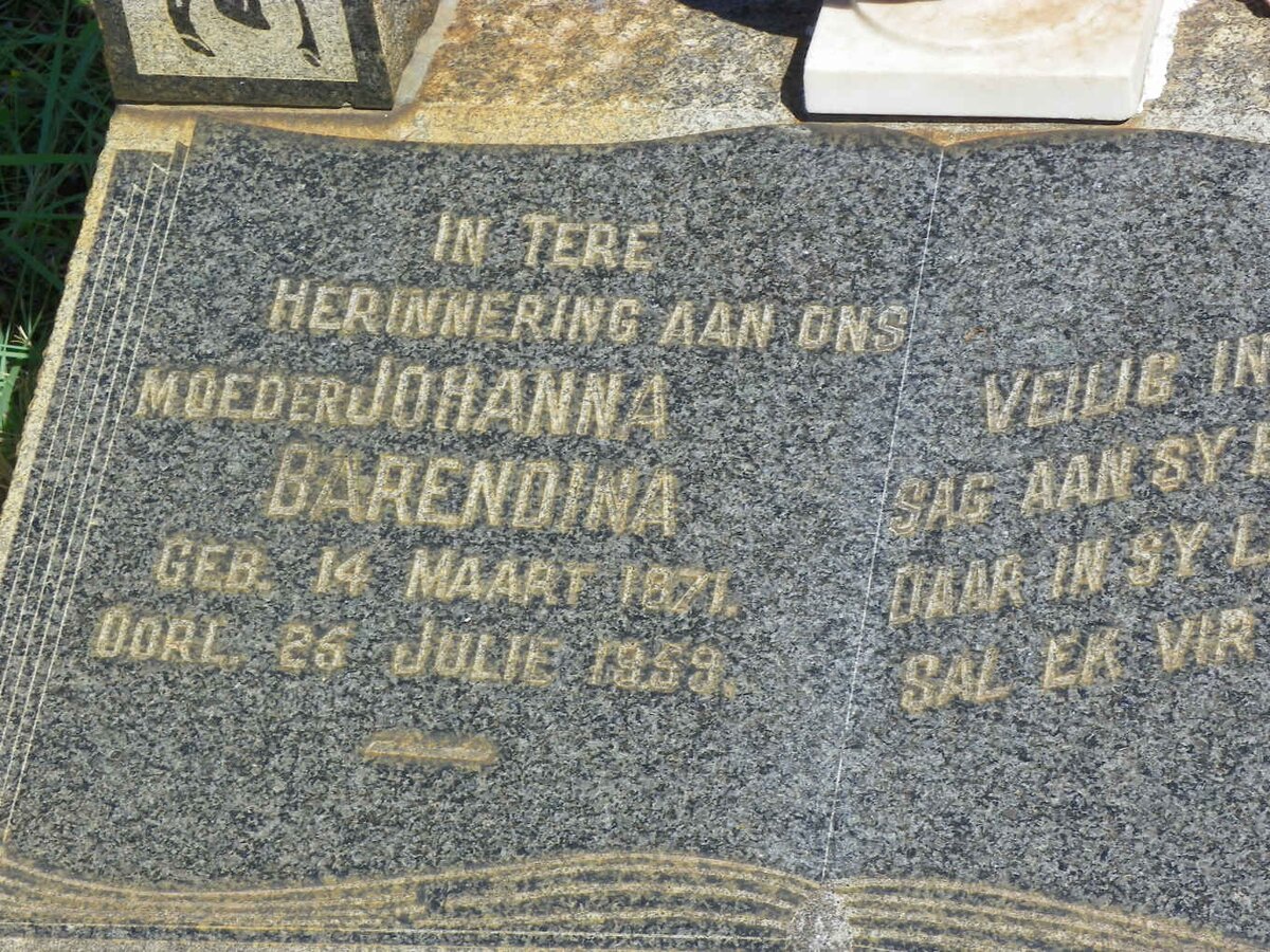 HUGO Johanna Barendina 1871-1959