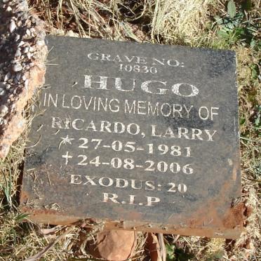 HUGO Ricardo Larry 1981-2006
