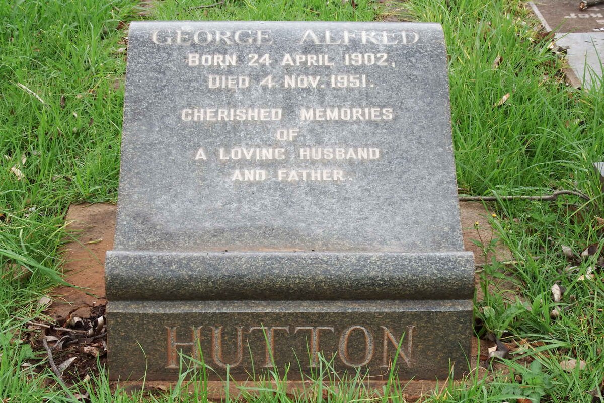HUTTON George Alfred 1902-1951