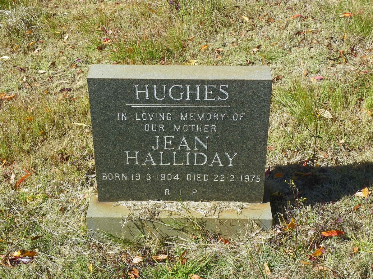 HUGHES Jean Halliday 1904-1975