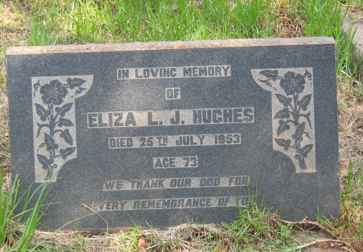 HUGHES Eliza L.J. -1953