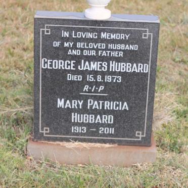 HUBBARD George James -1973 &amp; Mary Patricia 1913-2011