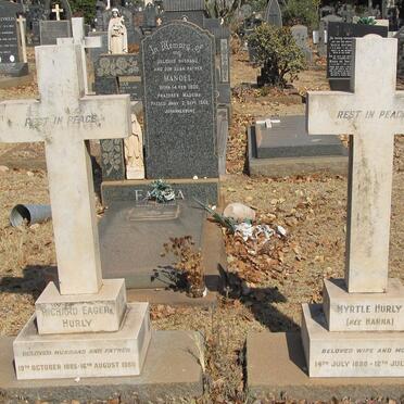 HURLY Richard Eager 1885-1960 &amp; Myrtle HANNA 1890-1959