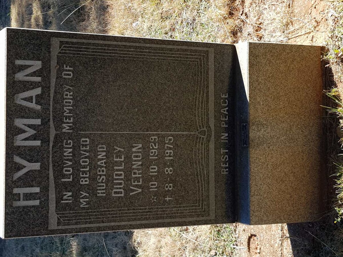 HYMAN Dudley Vernon 1929-1975