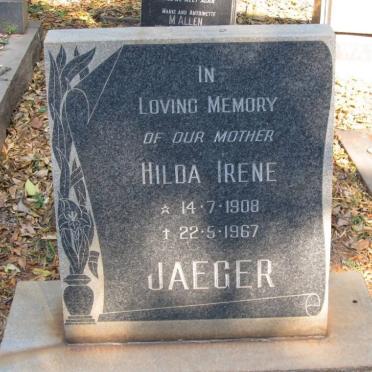 JAEGER Hilda Irene 1908-1967