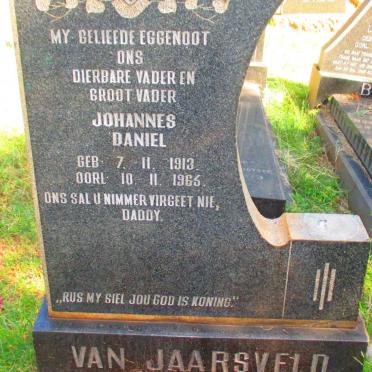 JAARSVELD Johannes Daniel, van 1913-1965