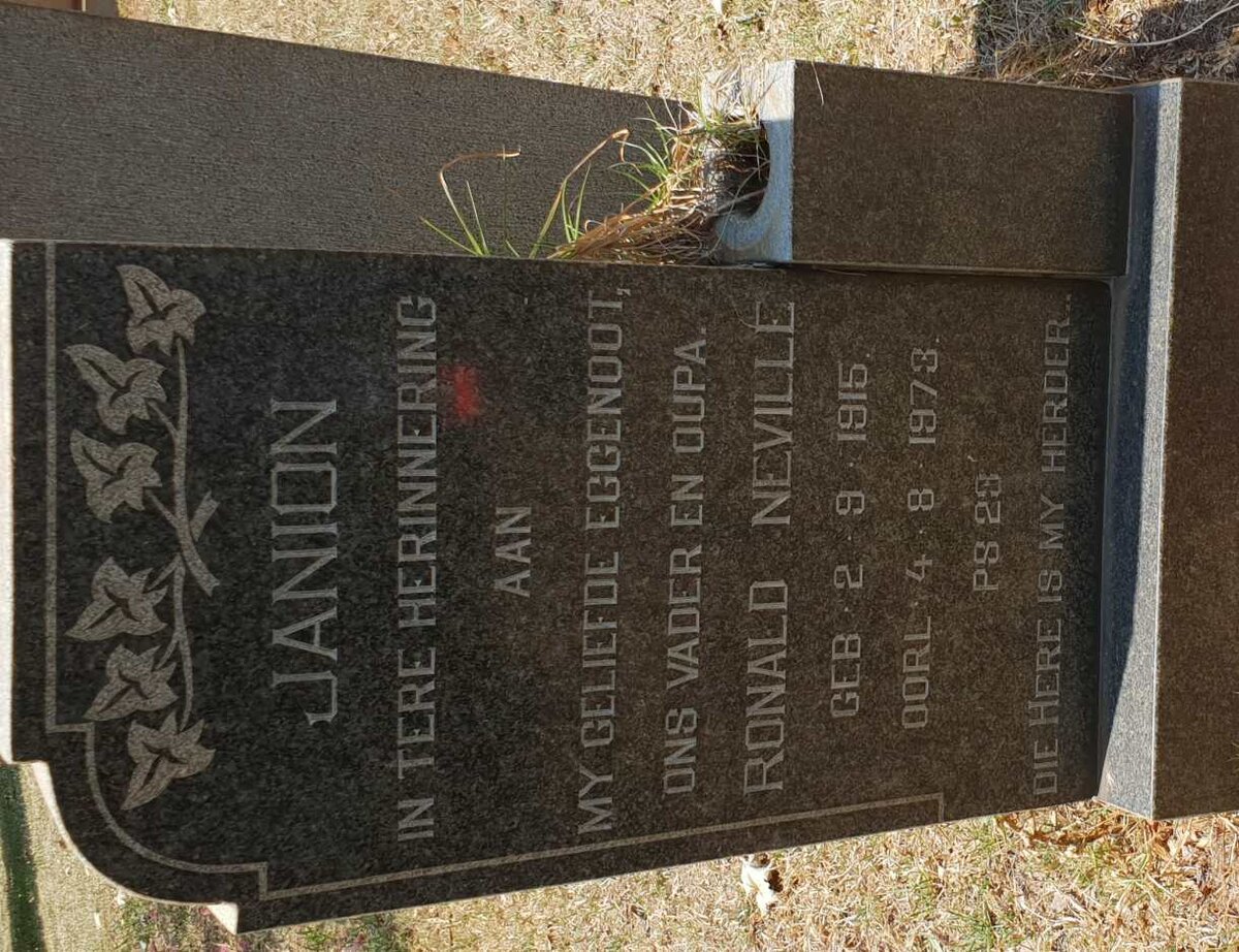 JANION Ronald Neville 1915-1973